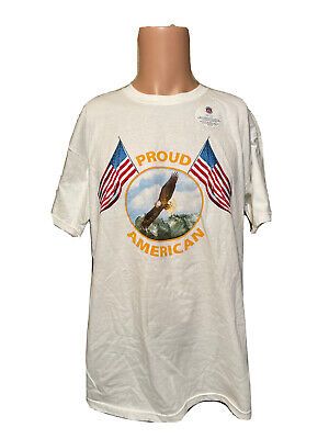 NWT Vintage 90’s PROUD AMERICAN USA Eagle White Shirt Size Large Mens  | eBay | eBay US