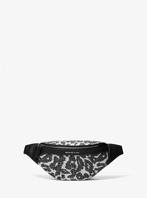 Hudson Leopard Logo Sling Pack | Michael Kors US