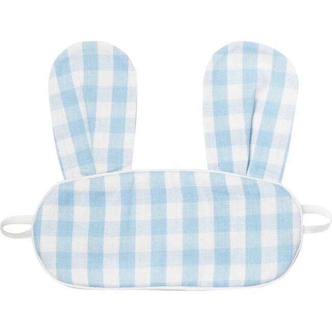 Light Blue Gingham Bunny Eyemask | Maisonette