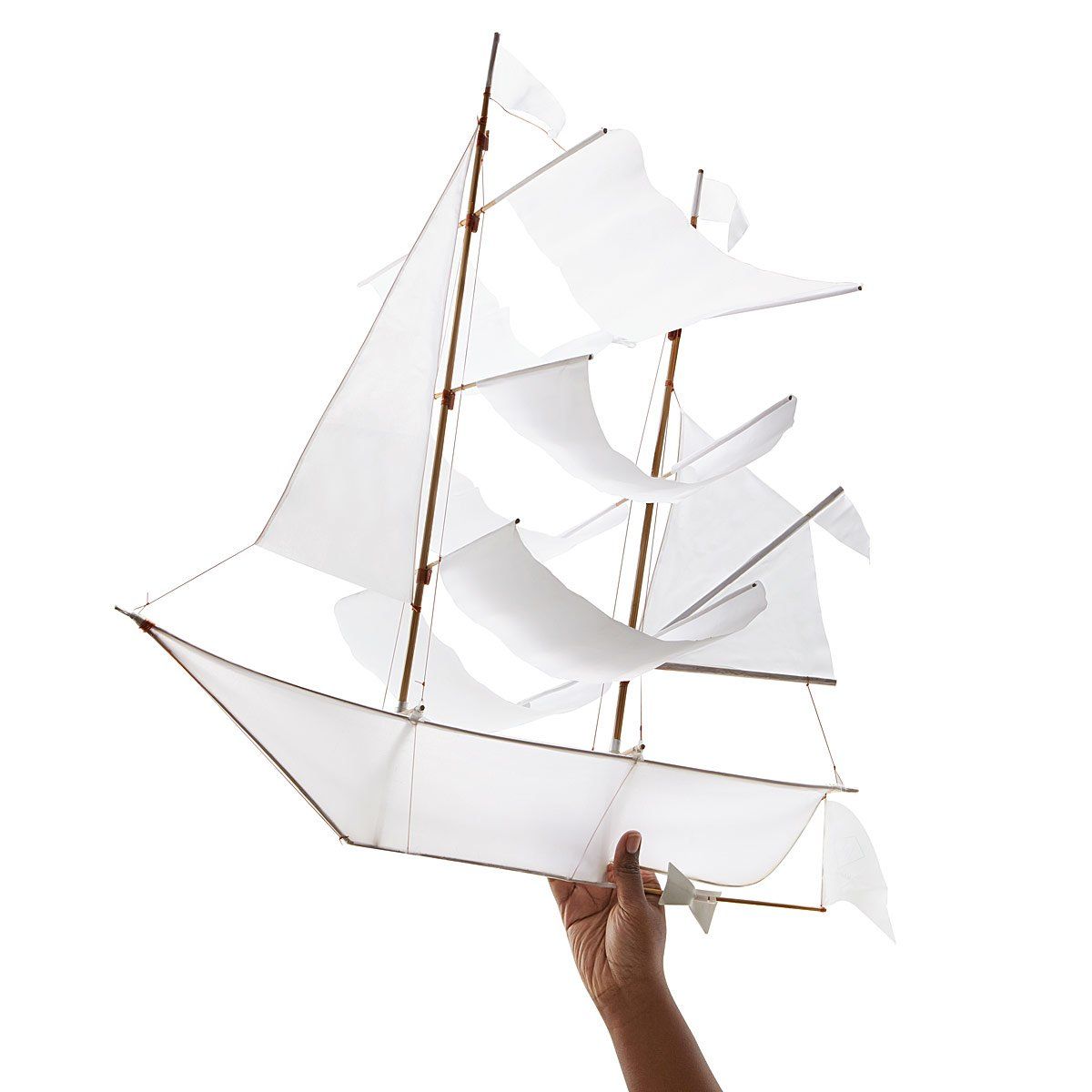 White Sailing Ship Kite | UncommonGoods