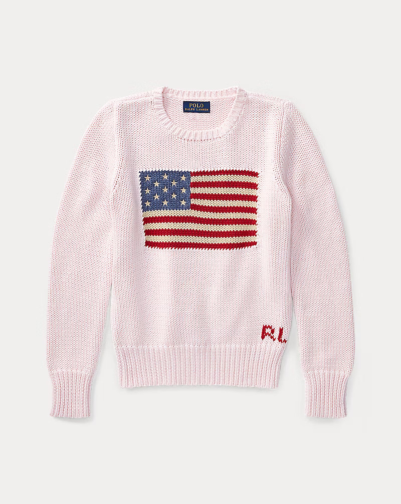 Flag Cotton Crewneck Jumper | Ralph Lauren (UK)
