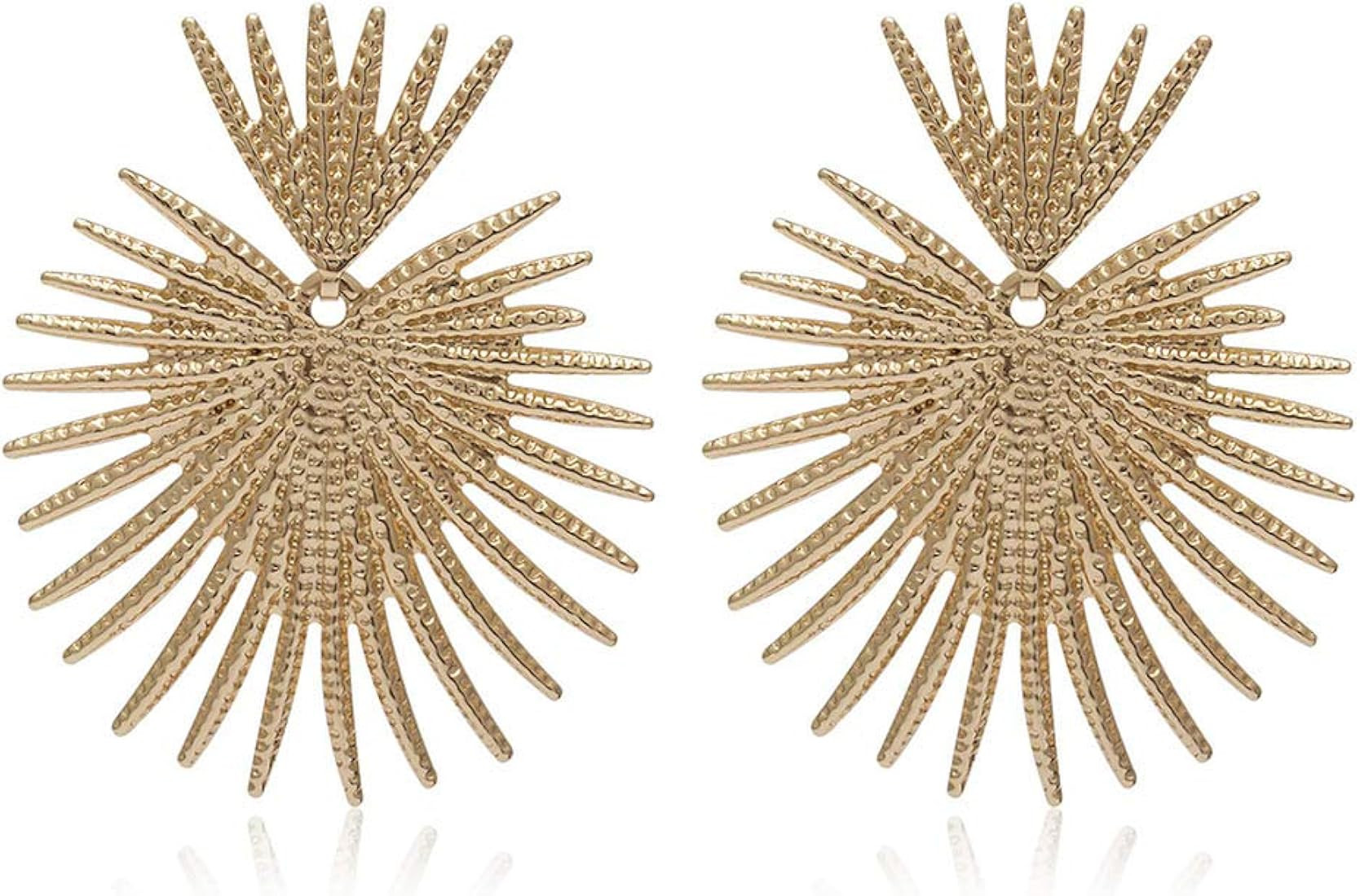 Bmadge Heart Dangle Earrings Studs Gold Star Statement Earrings Flower Geometric Exaggerated Earr... | Amazon (US)