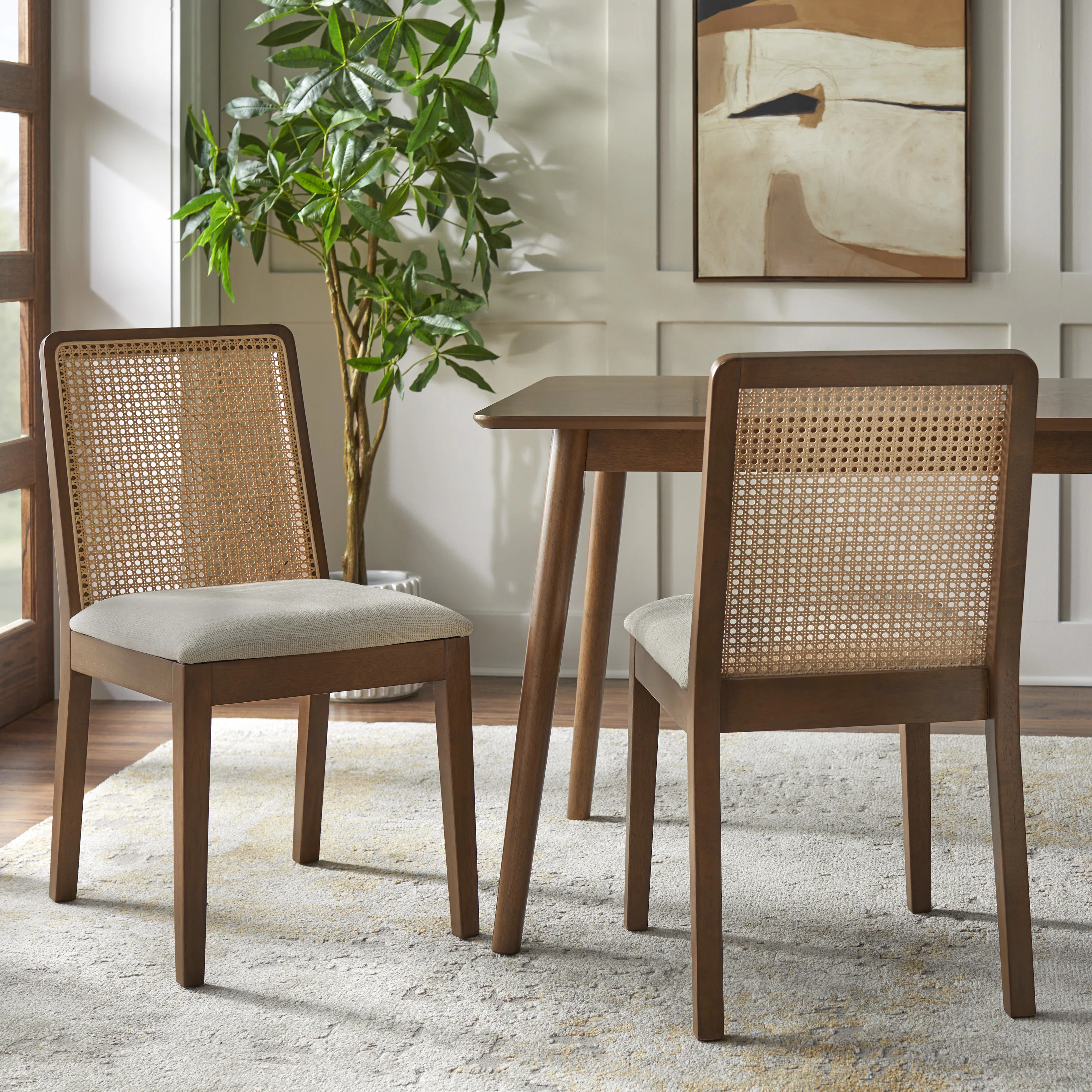 Azavion Cane Dining Chair (Set of 2) (Set of 2) | Wayfair North America
