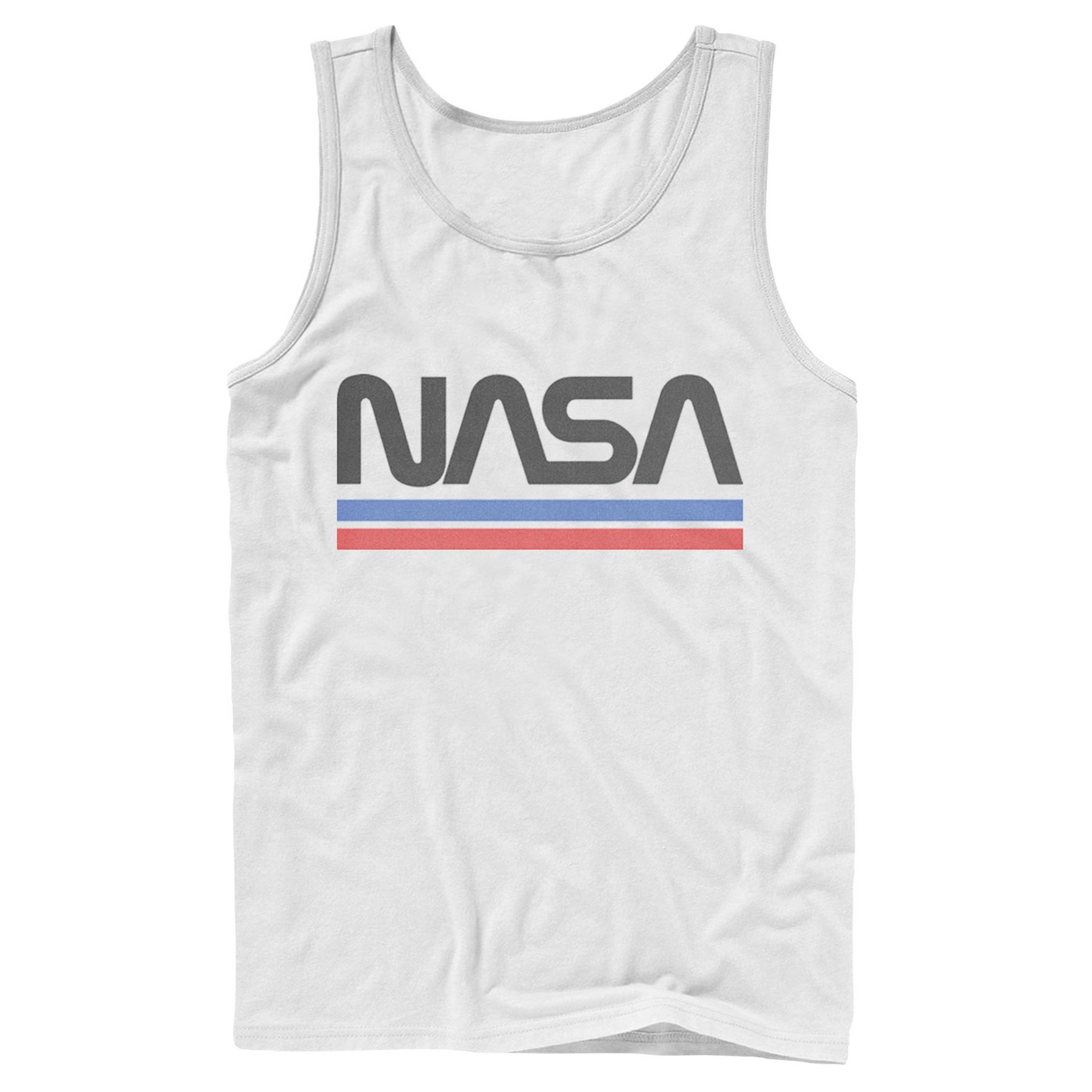 Men's NASA Red Blue Stripe Minimal Logo Vintage Graphic Tank | Kohl's