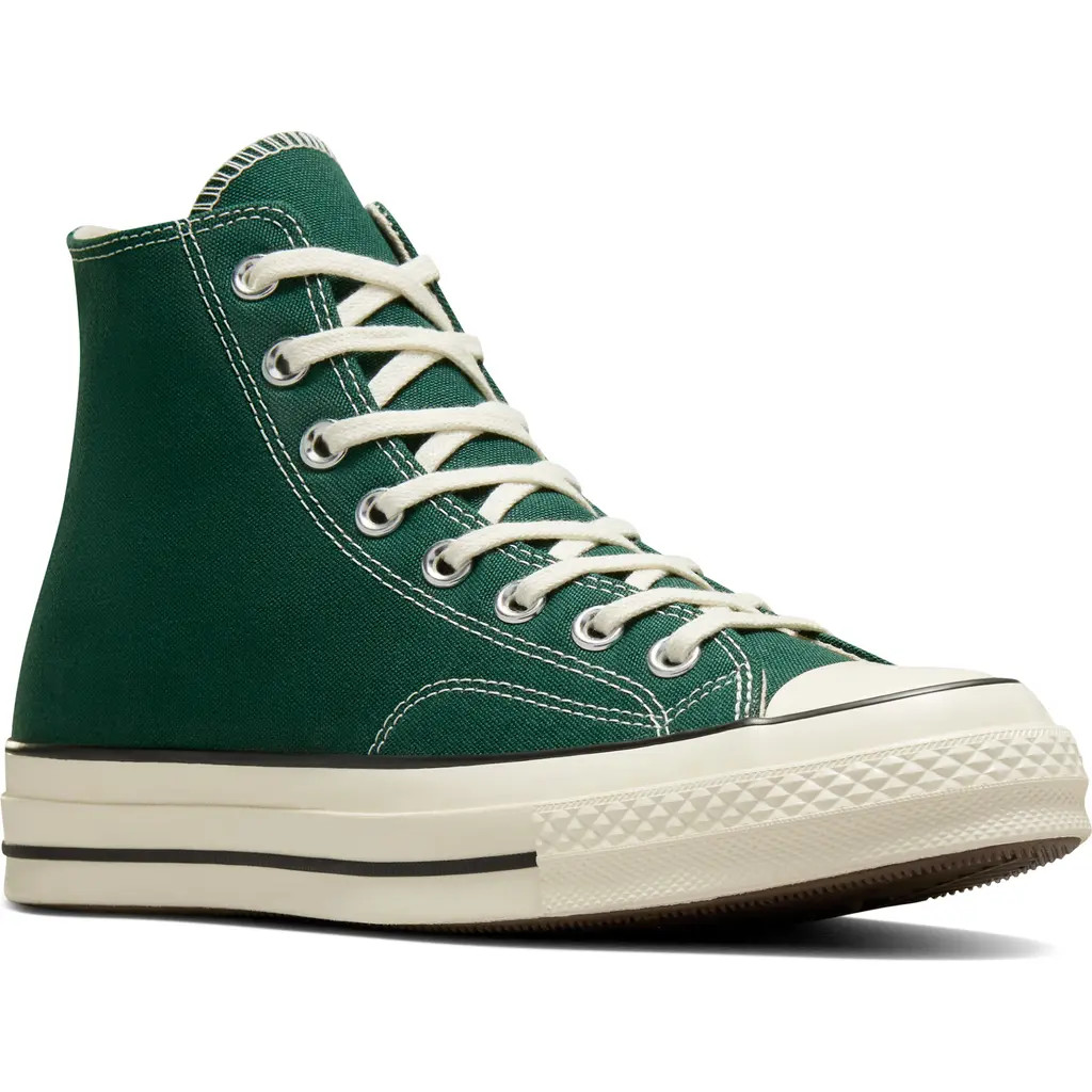 Converse Gender Inclusive Chuck Taylor® All Star® 70 High Top Sneaker in Green Envy/Egret/Black at Nordstrom, Size 5.5 | Nordstrom