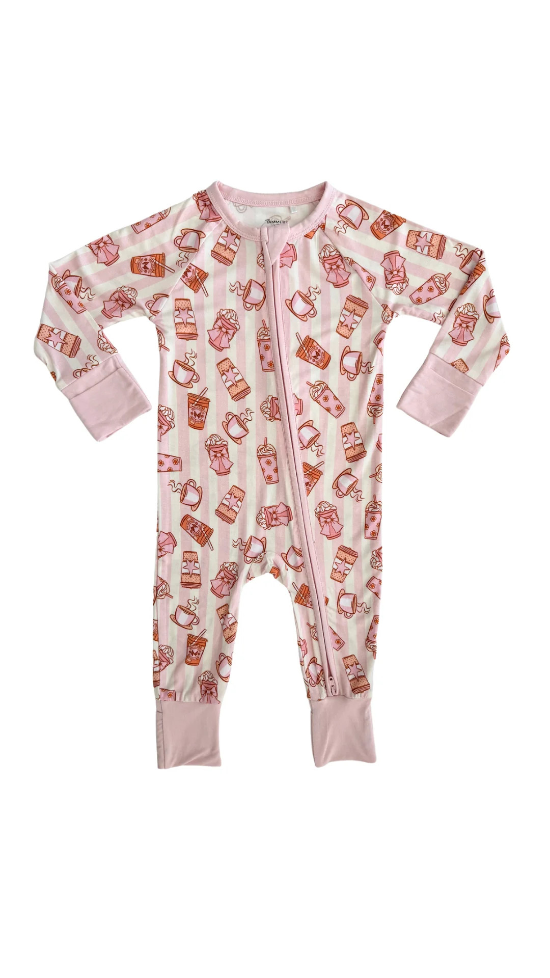 Vanilla Latte Zipper Romper | In My Jammers