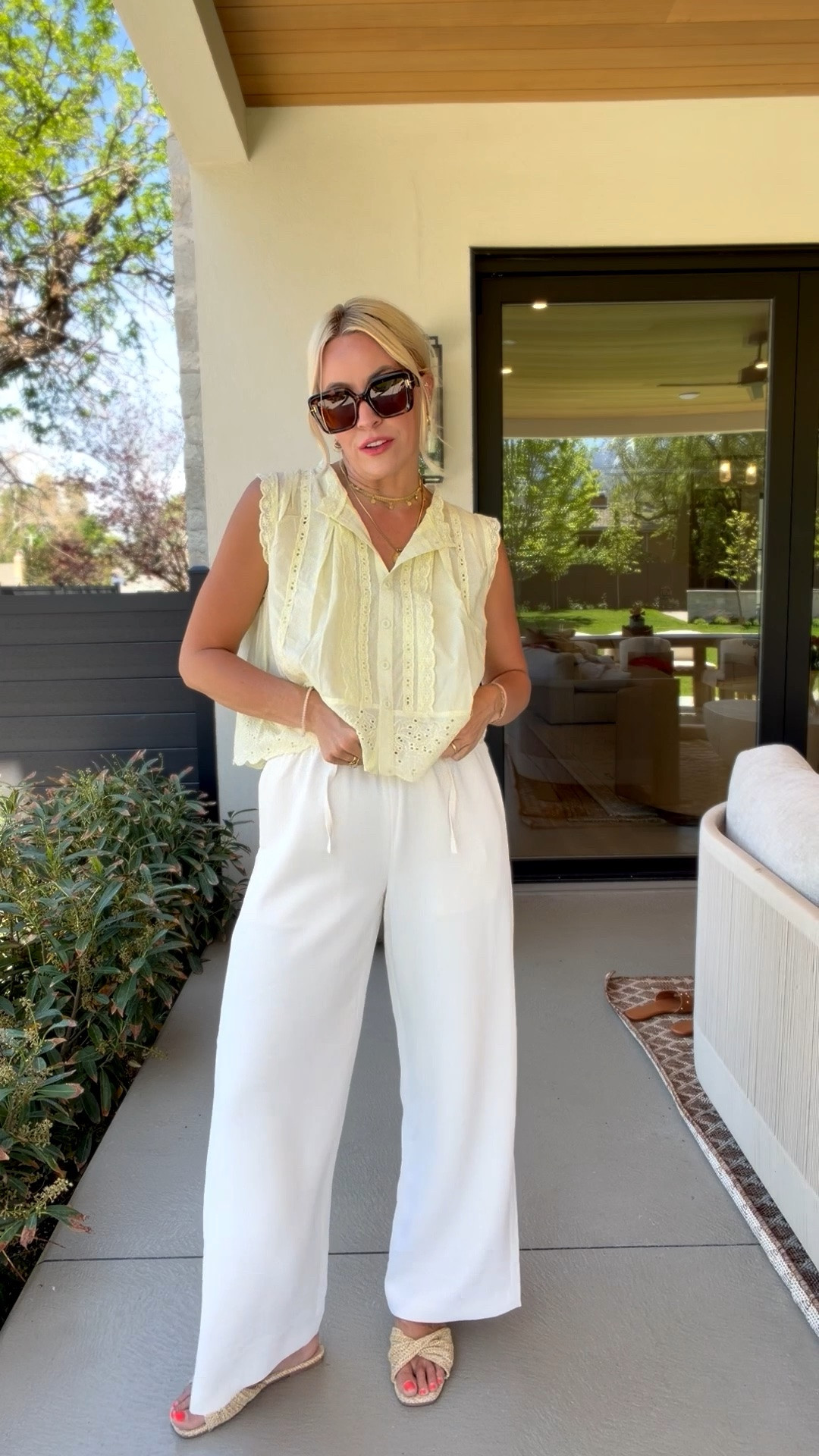 This blouse in butter yellow and the Aritzia look for less pants from Amazon!

#LTKgrwm #LTKmomlife #LTKootd