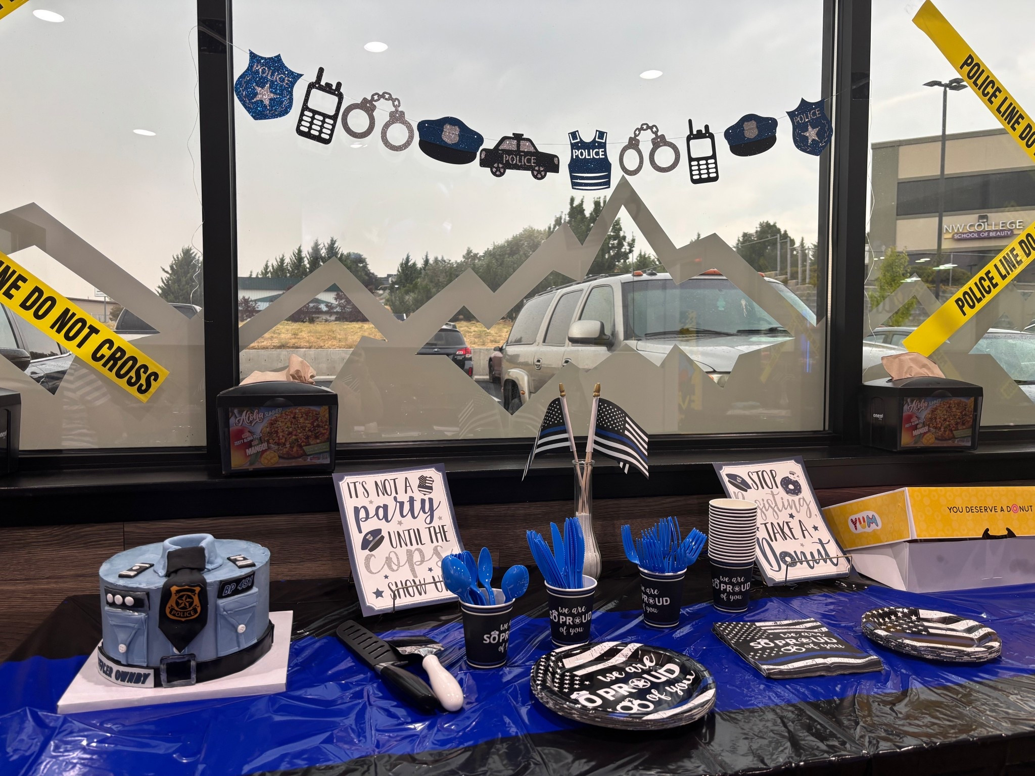 Party, police graduation, decor, thin blue line, cake, celebration 

#LTKParties