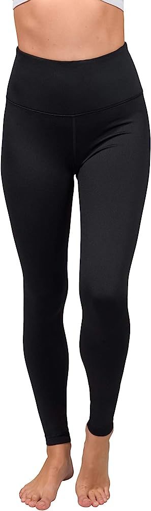 90 Degree By Reflex High Waist Fleece Lined Leggings - Yoga Pants | Amazon (US)