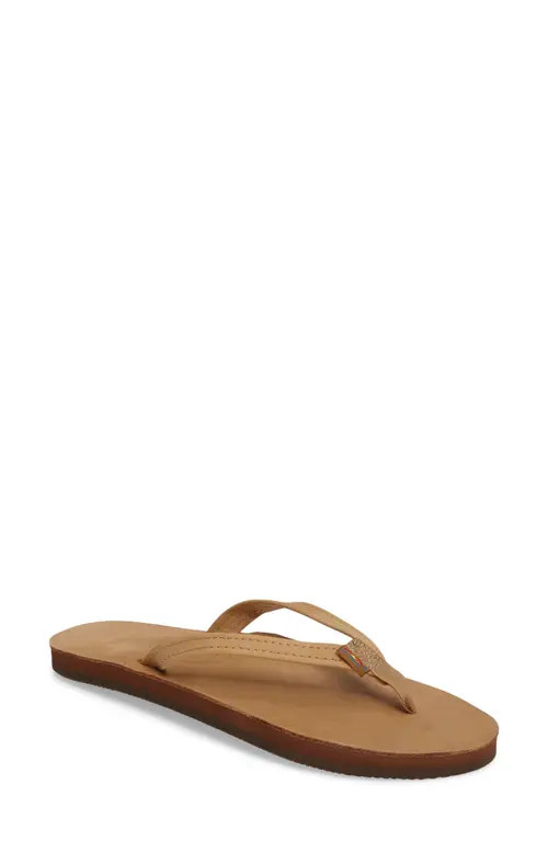 Rainbow® Rainbow Narrow Strap Sandal in Sierra Brown at Nordstrom, Size Large | Nordstrom