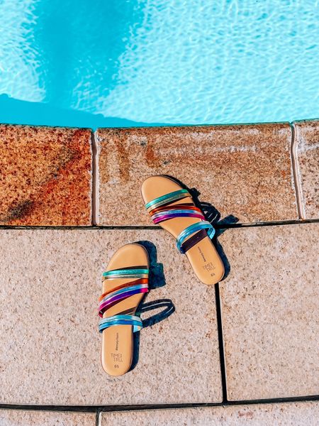 Cutest rainbow sandals under $20 from Walmart 

Summer sandals, spring sandals, rainbow sandals, 

#LTKSeasonal #LTKshoecrush #LTKfindsunder50