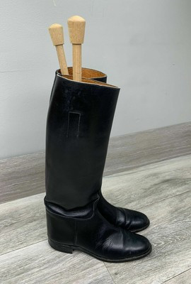 Vintage Marlborough Equestrian Riding Boots Size 7.5 Black Leather 7 1/2 England  | eBay | eBay US