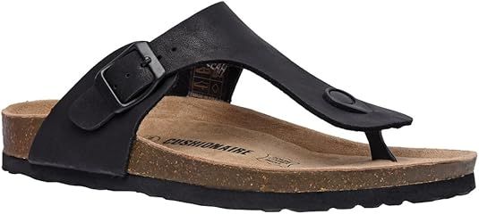 CUSHIONAIRE Women's Leah Cork Footbed Sandal with +Comfort | Amazon (US)