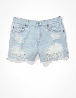 AE Strigid Denim '90s Boyfriend Short | American Eagle Outfitters (US & CA)