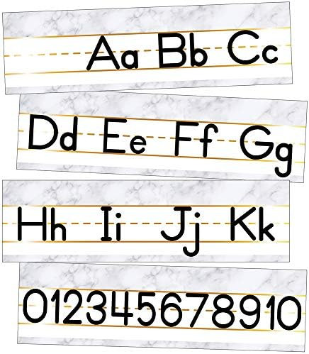 Schoolgirl Style Simply Boho Mini Manuscript Bulletin Board—Alphabet Letters, Numbers Line, Lan... | Amazon (US)