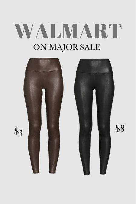 Walmart faux leather leggings. I wear my true size small in these pre-pregnancy. They are on major sale and they are so good.

#LTKxWalmart #LTKSaleAlert #LTKStyleTip
