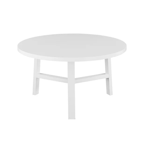 Gap Home Mid-Century Modern Simple 3-Leg Round Coffee and Side Table Set, Solid White - Walmart.c... | Walmart (US)