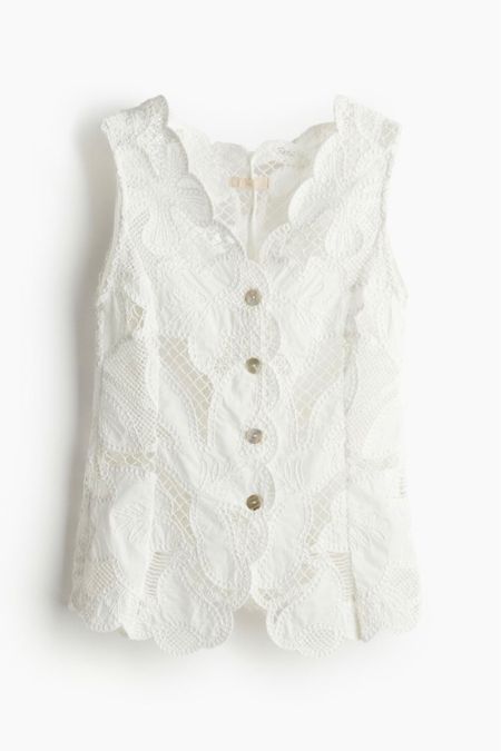 Ivory lace vest

#LTKSeasonal #LTKstyletip #LTKfindsunder100