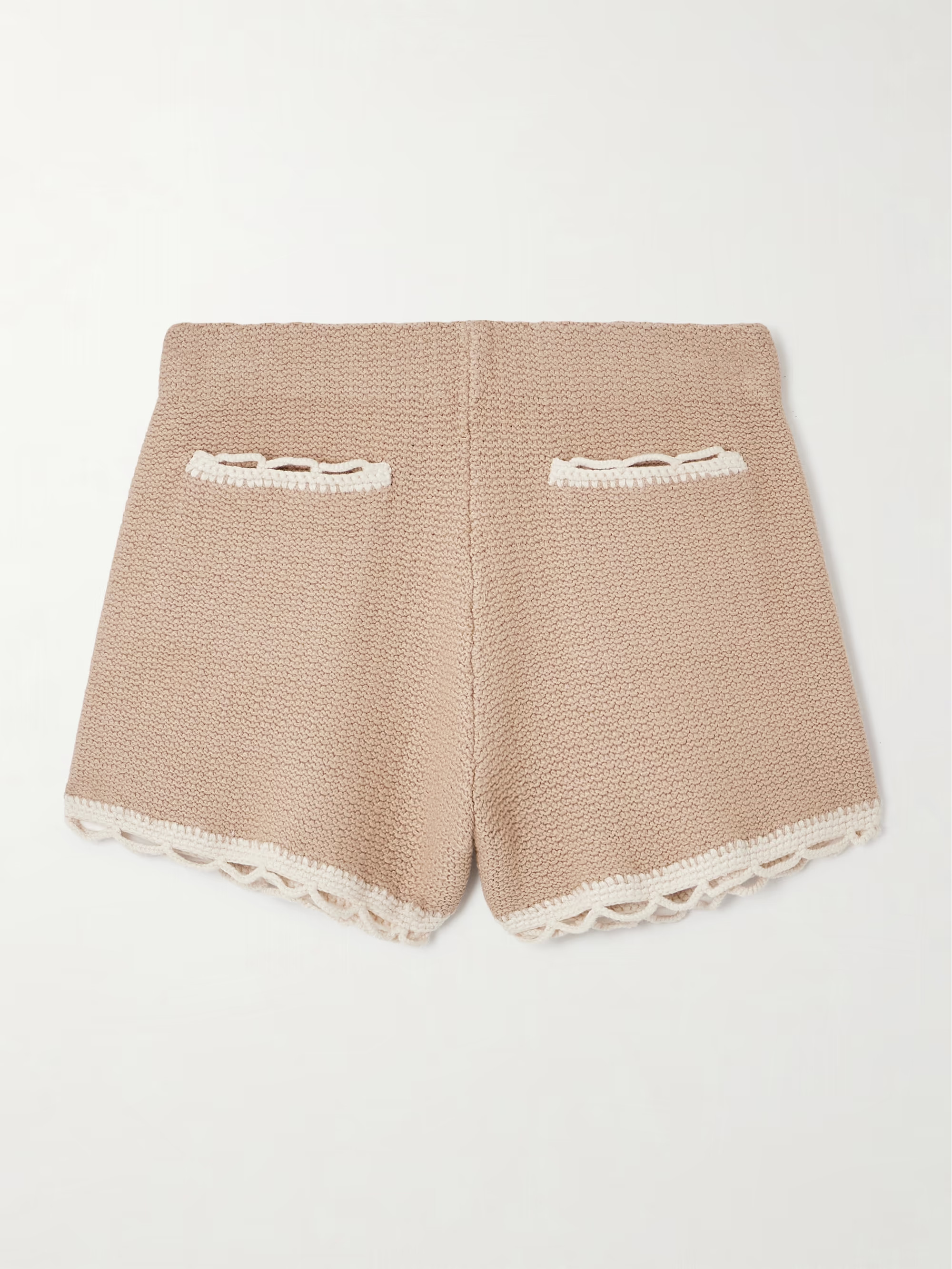 Willow crochet-trimmed knitted shorts | NET-A-PORTER (US)