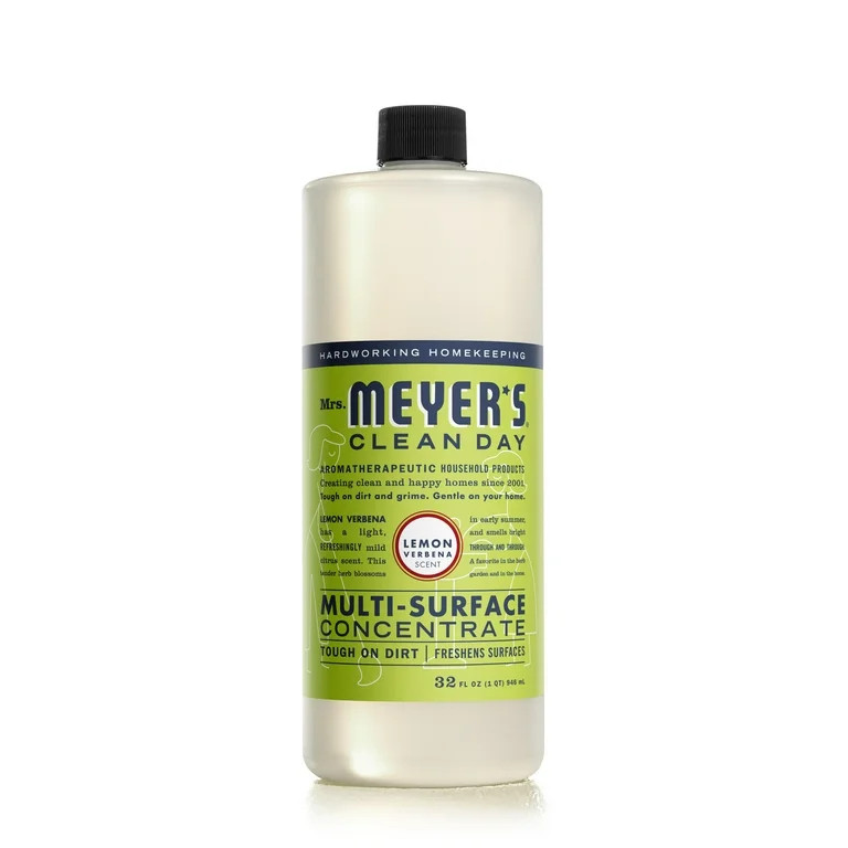 Mrs. Meyer’s Clean Day Multi-Surface Cleaner Concentrate, Lemon Verbena Scent, 32 Ounce Bottle | Walmart (US)