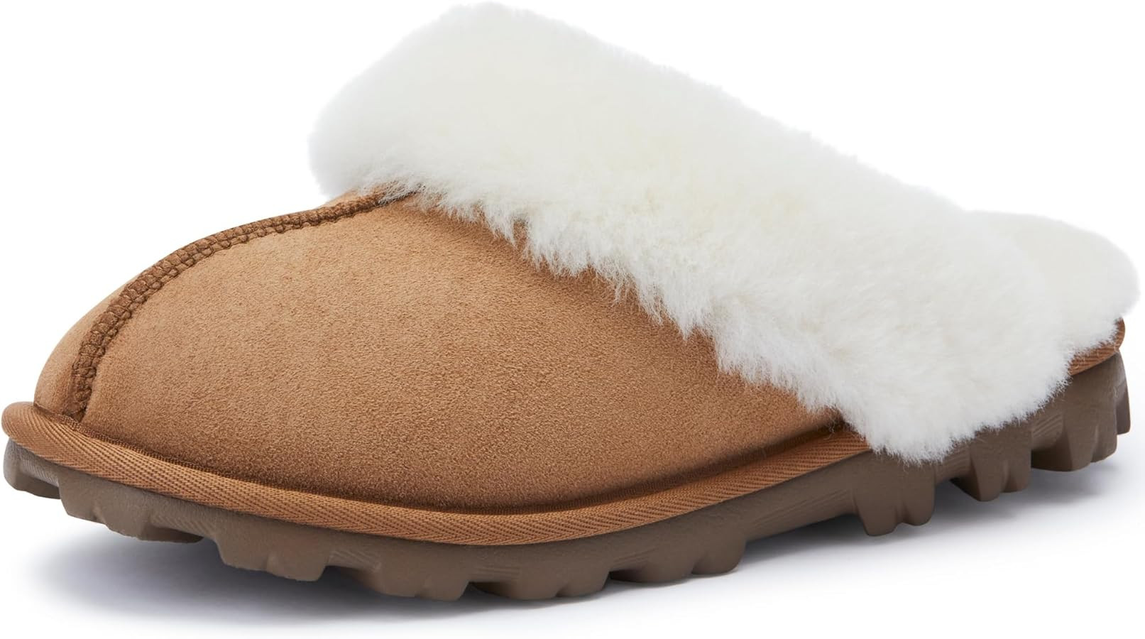 WaySoft Women's Genuine Australian Sheepskin Slippers, 18mm Wool Pile, Memory Foam, Durable Anti-... | Amazon (US)