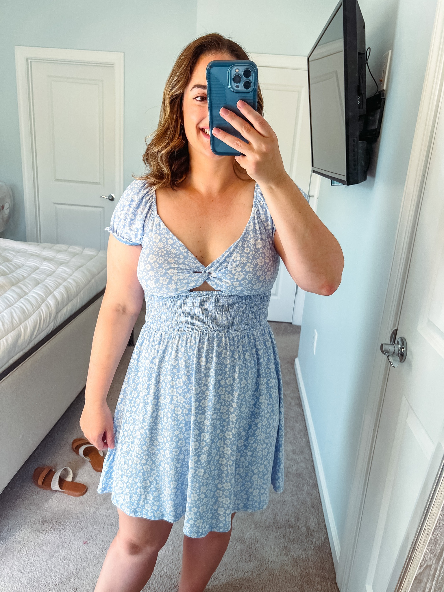 The cutest floral smocked dress! I’m wearing a large but probably could have done a medium  

#LTKstyletip #LTKFind #LTKtravel