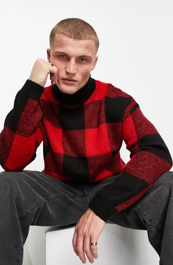 Buffalo Check Turtleneck Sweater | Nordstrom