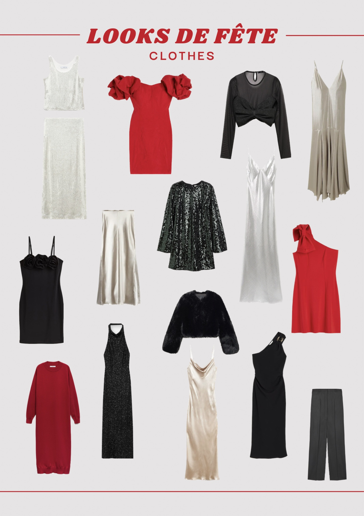 WISHLIST de tenues pour les fêtes
mango, H&M, cos, pull&bear

#LTKSeasonal #LTKparties #LTKHoliday