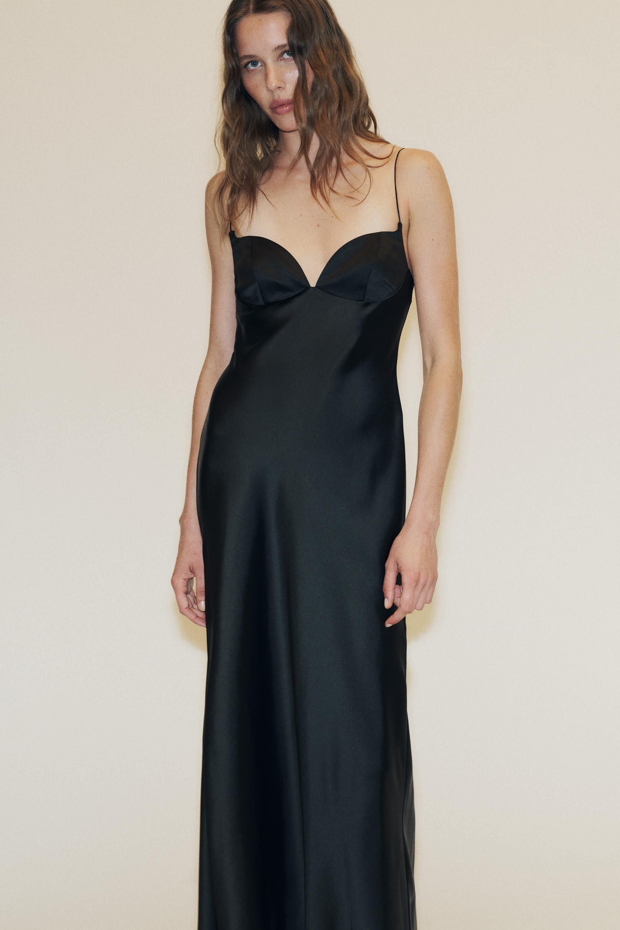 LONG SATIN DRESS | Zara UK