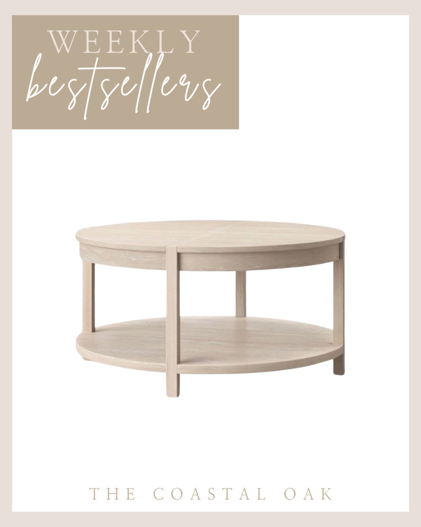 Coastal round coffee table from target under $200

#LTKhome #LTKstyletip #LTKsalealert