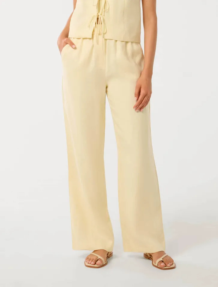 Eva Linen Straight Leg Pant | Ever New (CA)