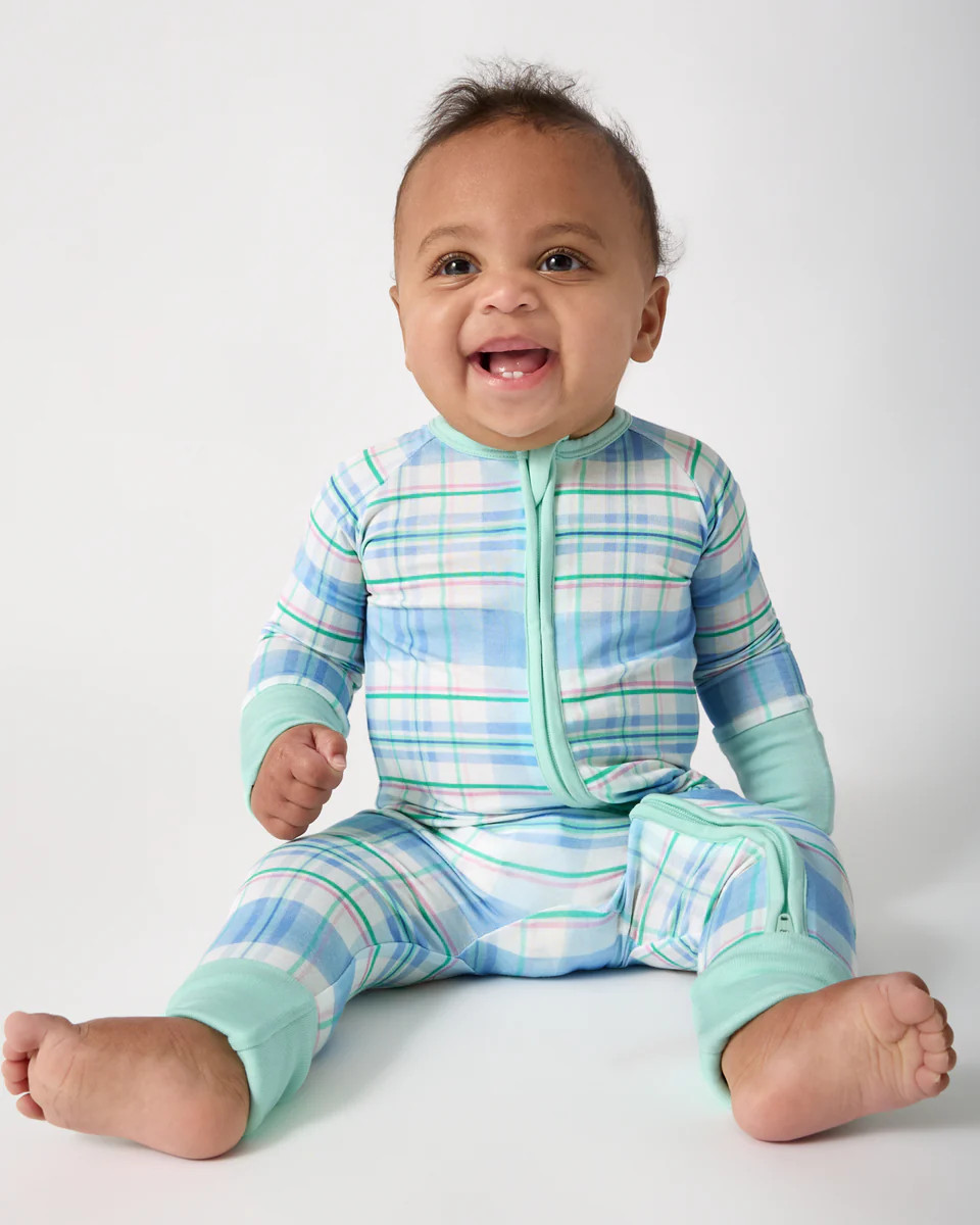 Springtime Plaid Zippy | Little Sleepies