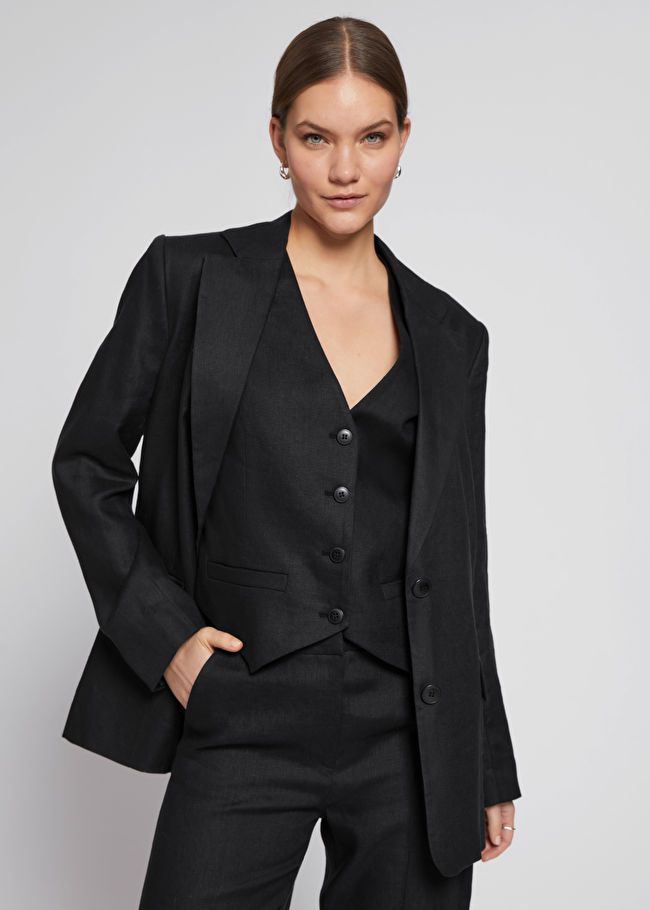 Relaxed Single Breasted Linen Blazer | & Other Stories (EU + UK)