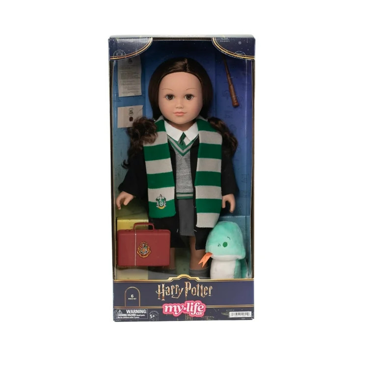 My Life As Harry Potter Slytherin Posable 18-inch Doll,  Brunette Hair, Brown Eyes | Walmart (US)