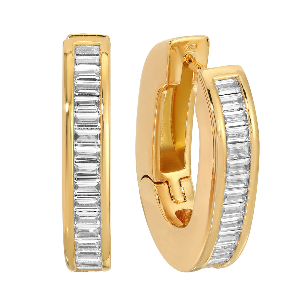 The Deco Hoops - Gold Grande | Erin Fader Jewelry Design