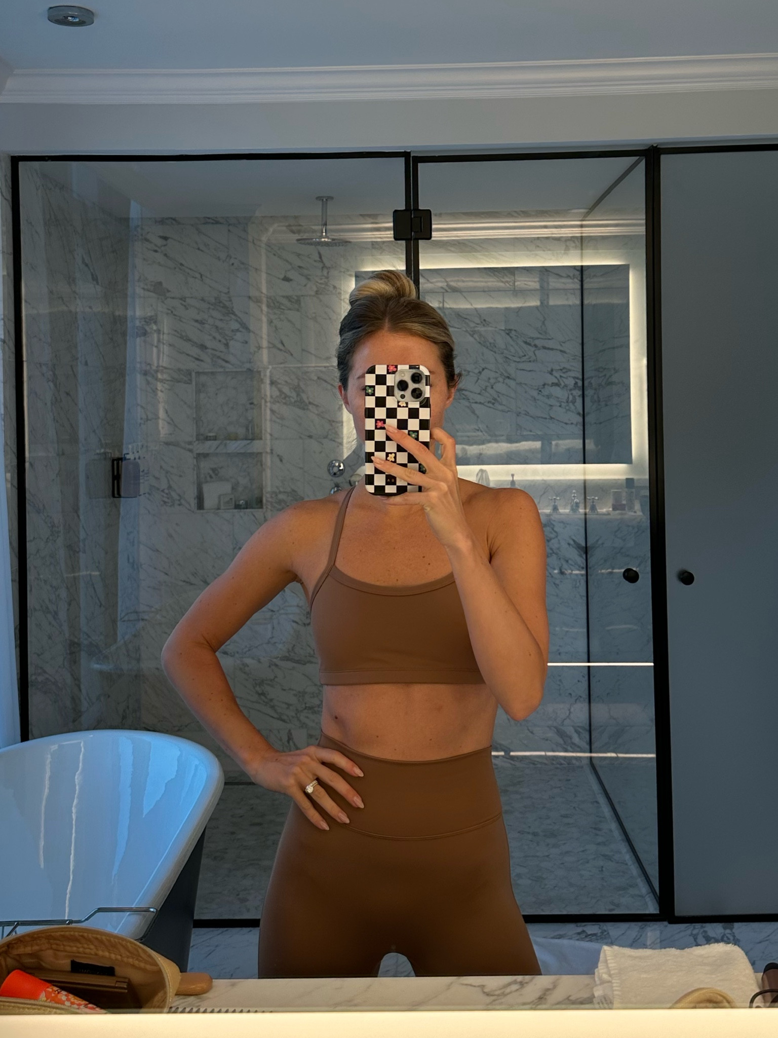 My favorite sports bras (that have become the only bra I wear 😂) are currently 20% off!  I have them in 4 colors. Wearing size S

#LTKHolidaySale #LTKfitness #LTKfindsunder50