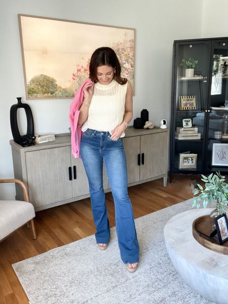 Buffalo Jeans styling ! Obsessed with these Joplin flare jeans! Wearing size 25! So stretchy, comfortable and flattering!!

Love this open knit top! Great for layering. Wearing size small. 

Denim styling, denim jeans, flare jeans, buffalo jeans, we are denim , outfit idea, casual datenight, casual workwear 

#LTKworkwear #LTKsalealert #LTKstyletip