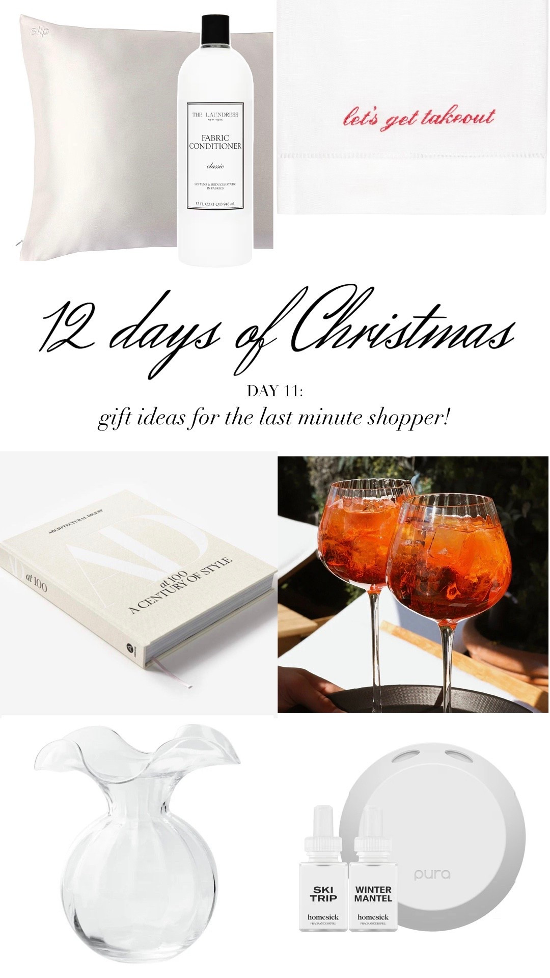 12 days of Christmas: curated gift ideas for everyone on your list! 

Day 11: gift ideas for the last minute shopper 🤍

#LTKHome #LTKHoliday #LTKGiftGuide