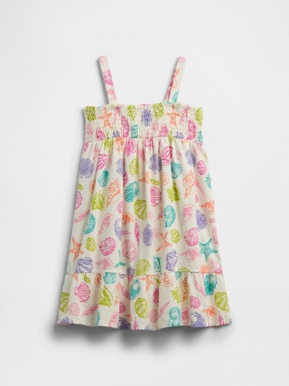 babyGap Smocked Linen-Blend Dress | Gap Factory | Gap Factory