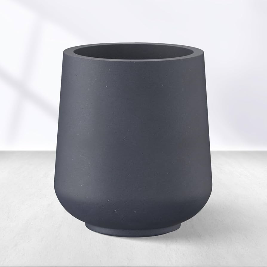 Kante 15.3" Dia Round Concrete Planter, Outdoor Indoor Large Plant Pots Containers with Drainage ... | Amazon (US)
