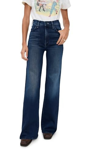MOTHER Women's The Hustler Roller Sneak Jeans, Homecoming High, Blue, 29 | Amazon (US)