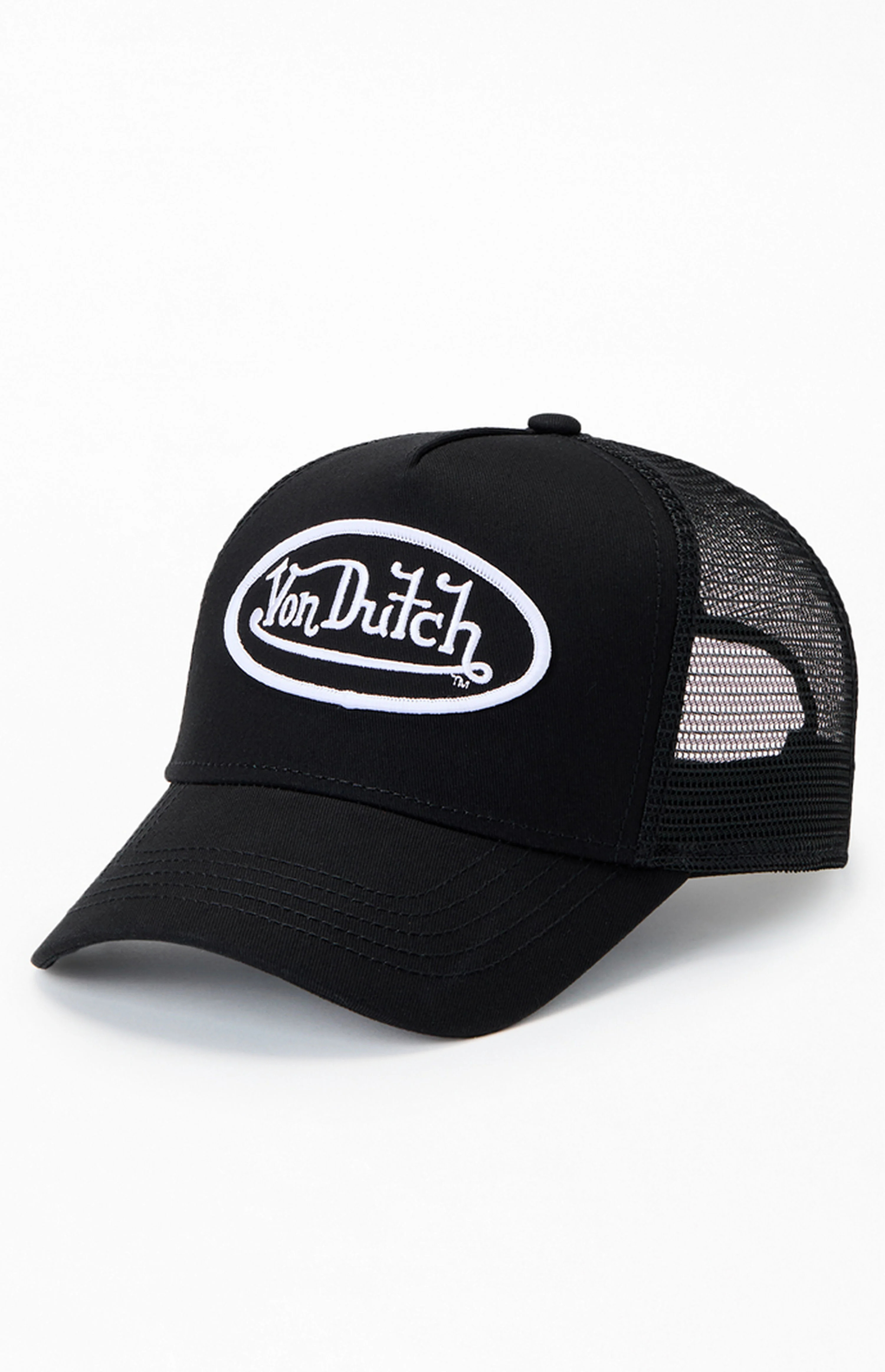 Von Dutch Black Staple Trucker Hat | PacSun