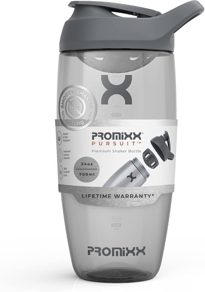 Promixx Pursuit Protein Shaker Bottle (24 oz) – Silent No-Ball Mixer, Leak-Proof Lid, BPA/BPS &... | Amazon (US)