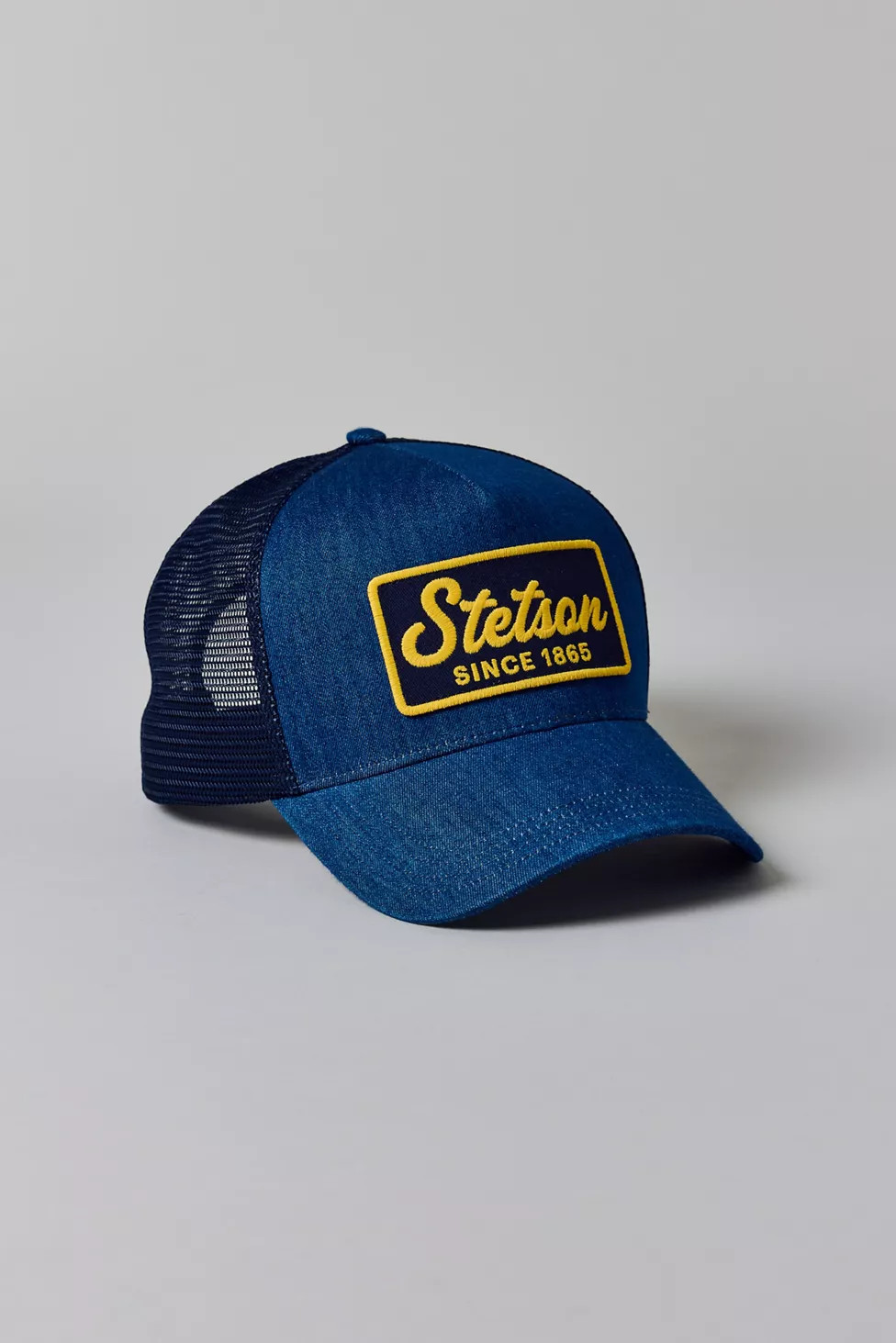 Stetson 1865 Patch Denim Trucker Hat | Urban Outfitters (US and RoW)