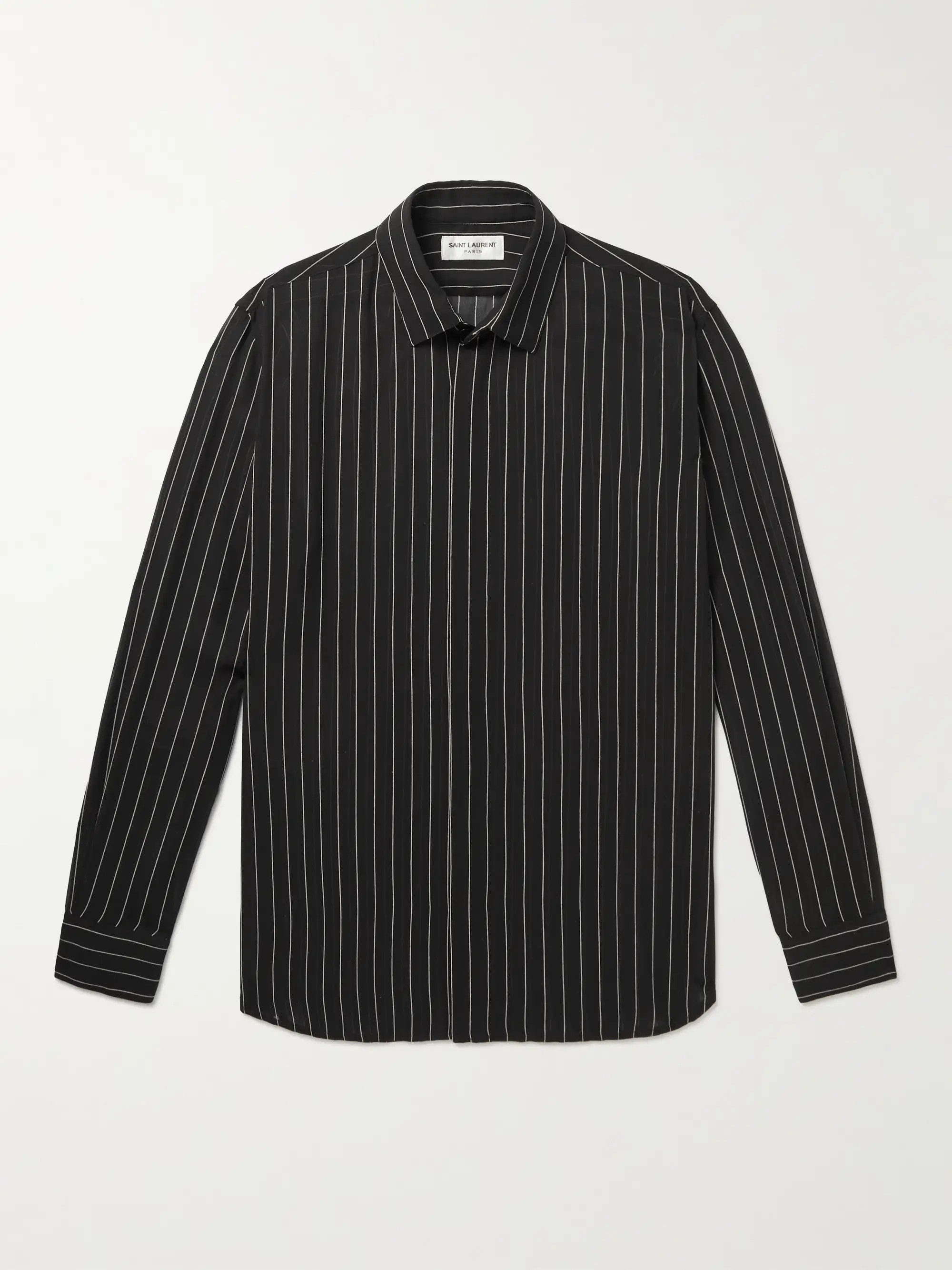 Pinstriped Silk-Georgette Shirt | Mr Porter (US & CA)