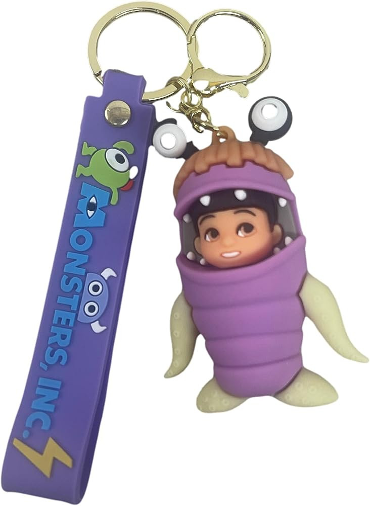 TCB Creations Monsters Cartoon Inc Boo Character 3D Silicone Charm Keychain | Amazon (US)