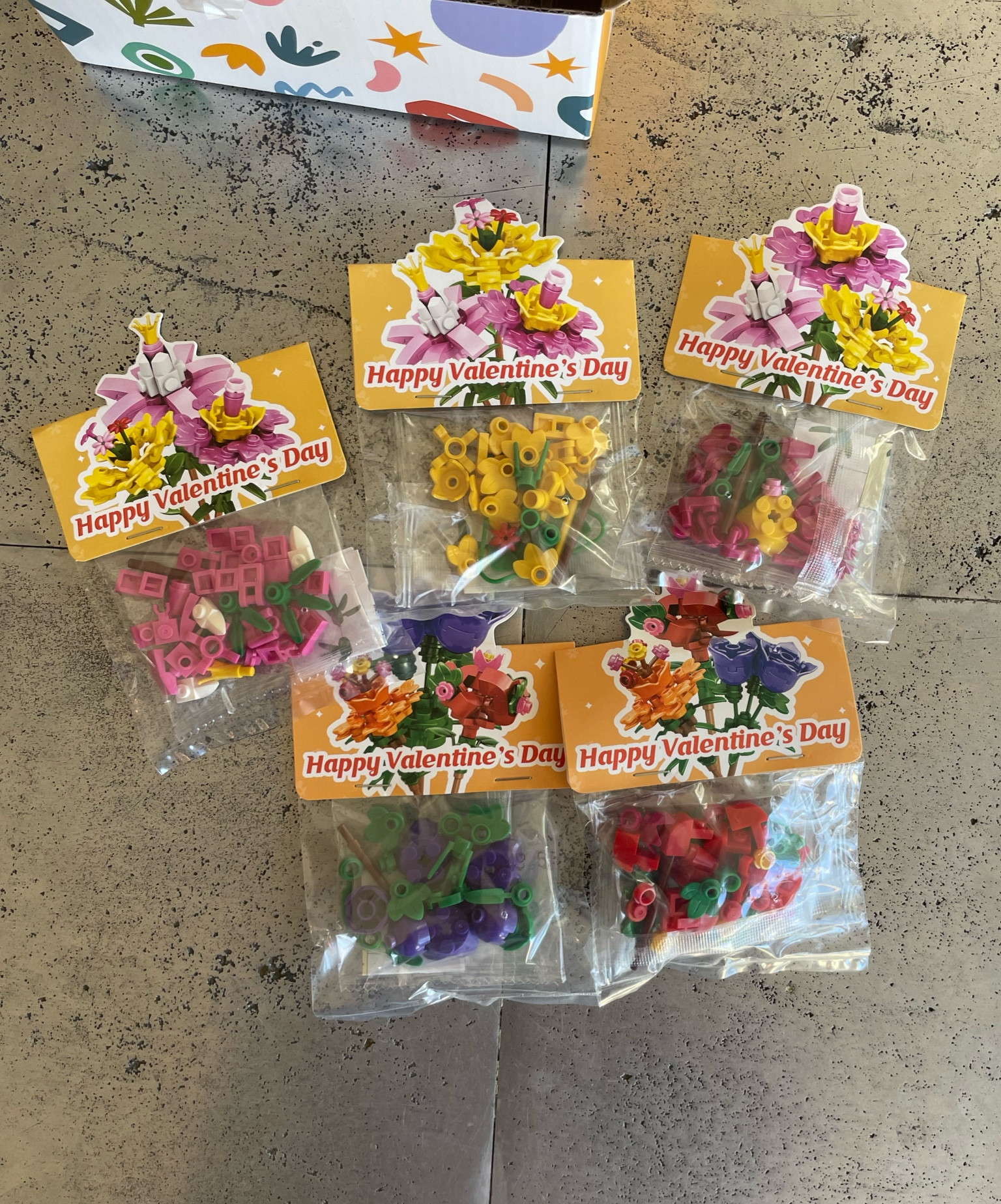 Lego Valentines I got for the kids for school 💌 