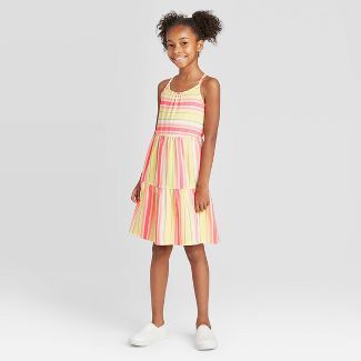 Girls' Striped Knit Dress - Cat & Jack™ | Target