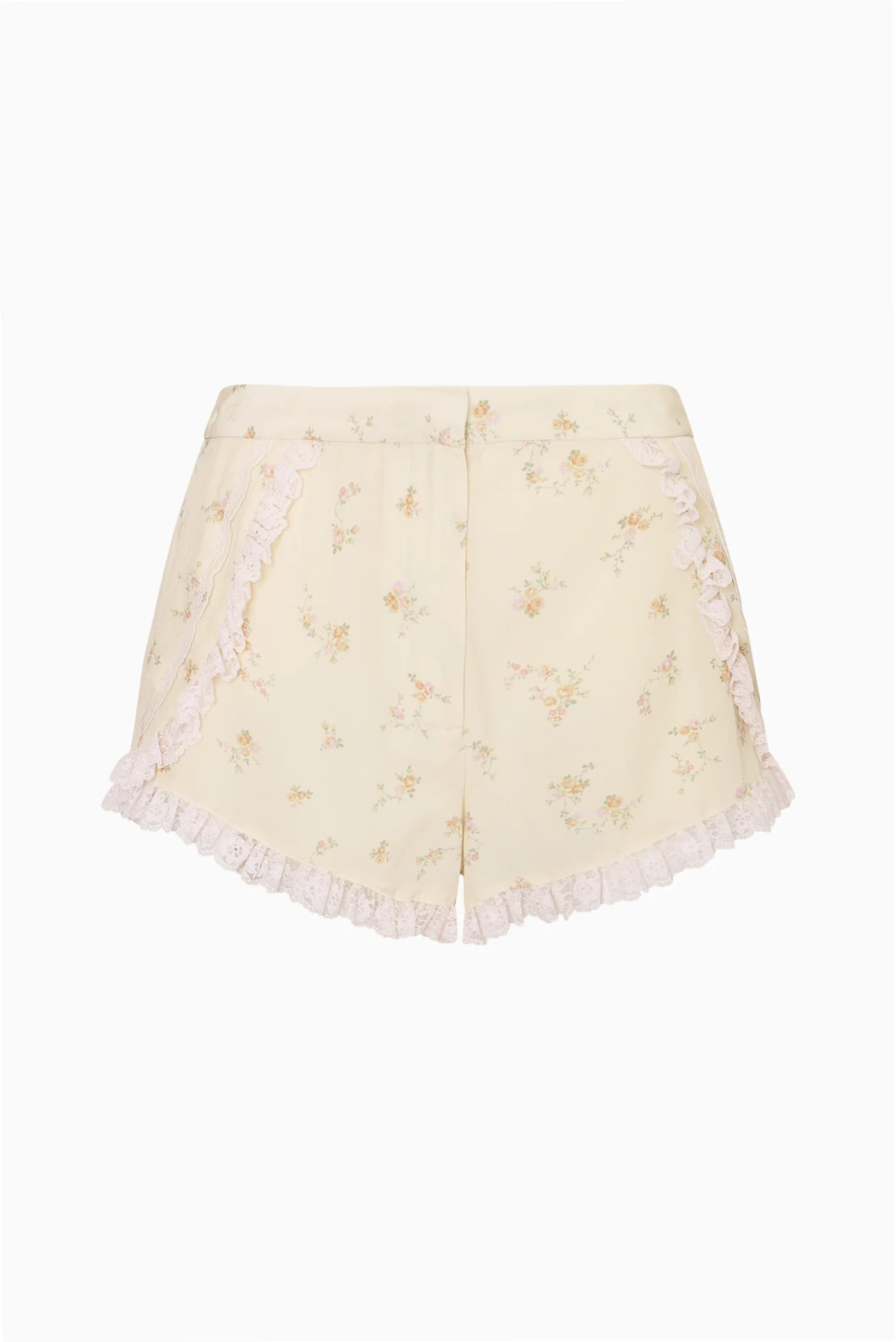 Adina Lace-Trimmed Floral Shorts | LoveShackFancy