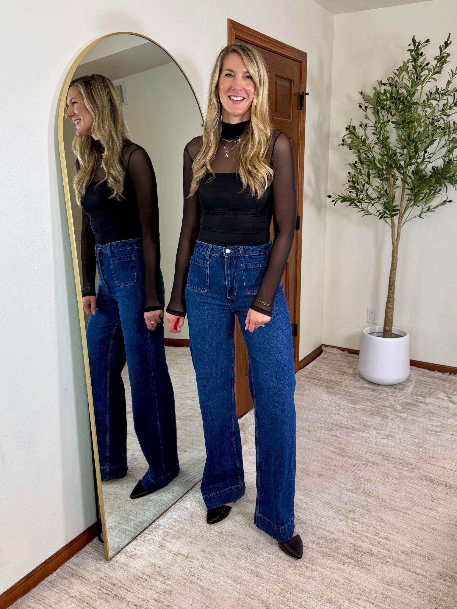 Wearing 28/36” although I’m usually a 29” waist - I do feel like they fit a tad snug around the hips so next time id do the 30” instead of the 28”. 

Jeans up to 38” inseam! Black denim, tall denim

#LTKMidsize #LTKTall #LTKFindsUnder50

#LTKSeasonal #LTKFindsUnder100 #LTKTall